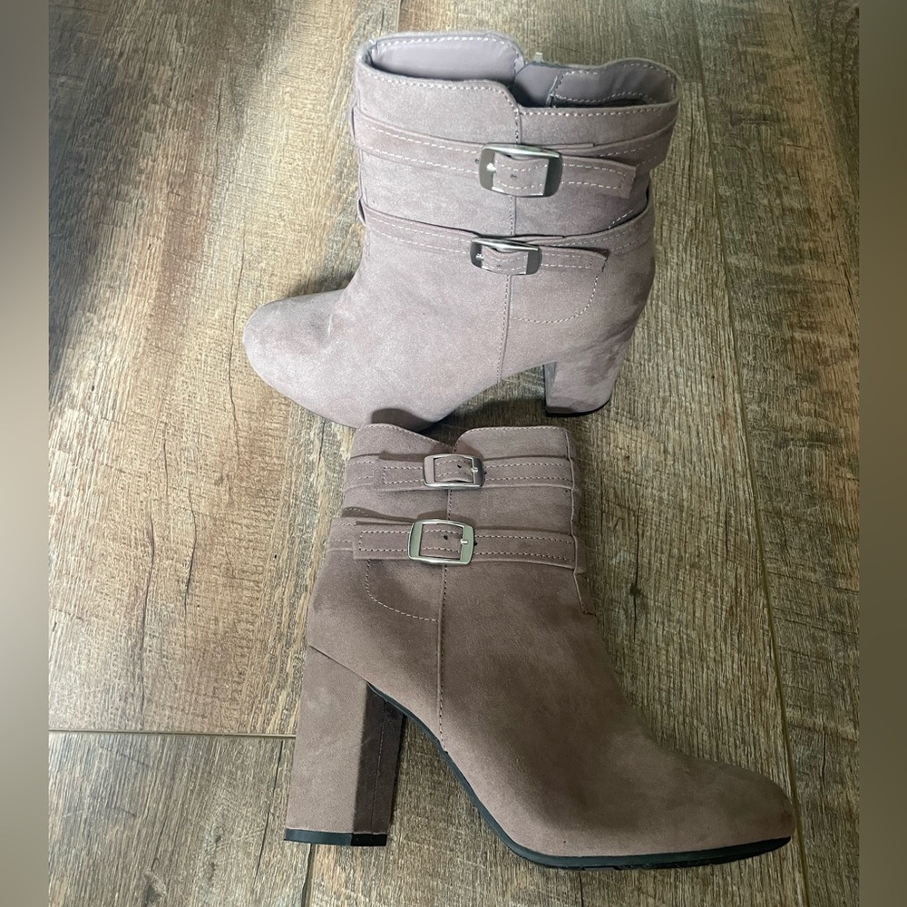Block Heel Booties - Picture 2 of 4